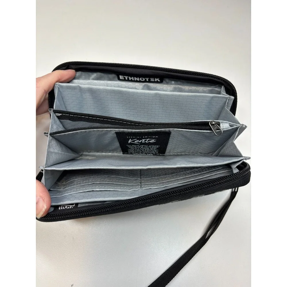 Ethnotek Wallet RFID Blocker Kente Artisan Fabric Accordian Wristlet - Picture 3 of 9